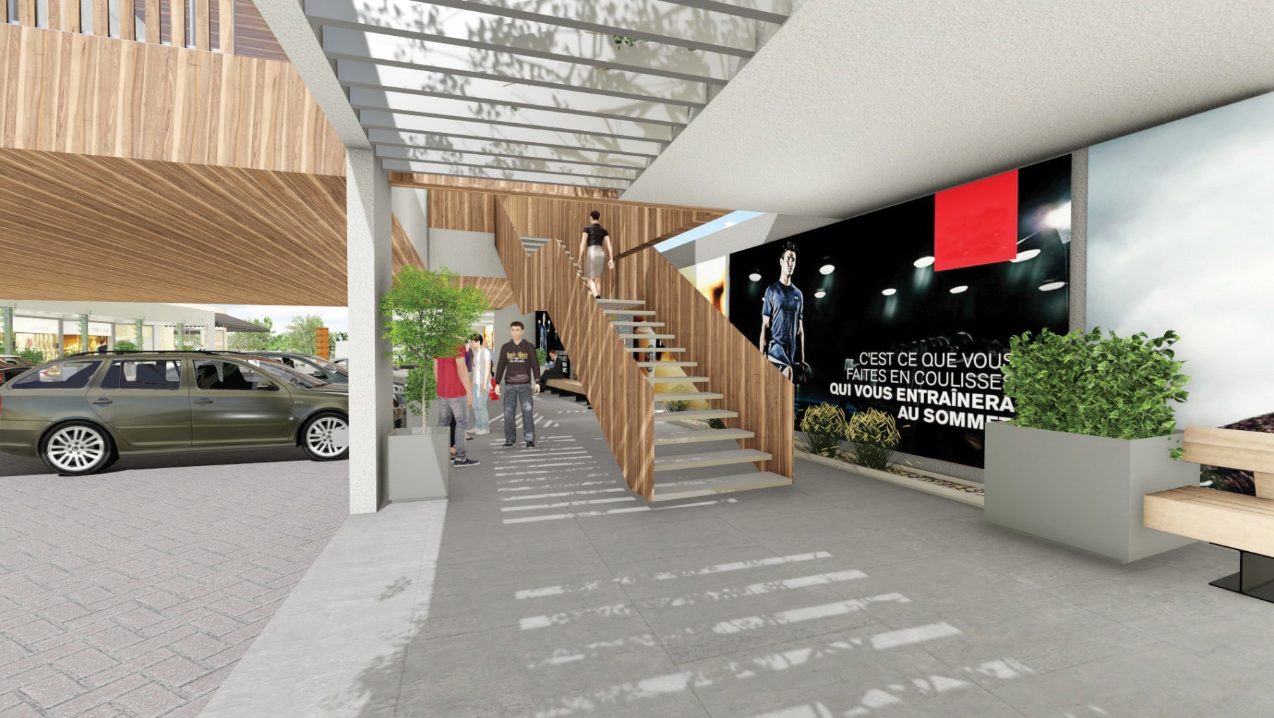 Un nuevo paseo comercial en el corazón de Chacras