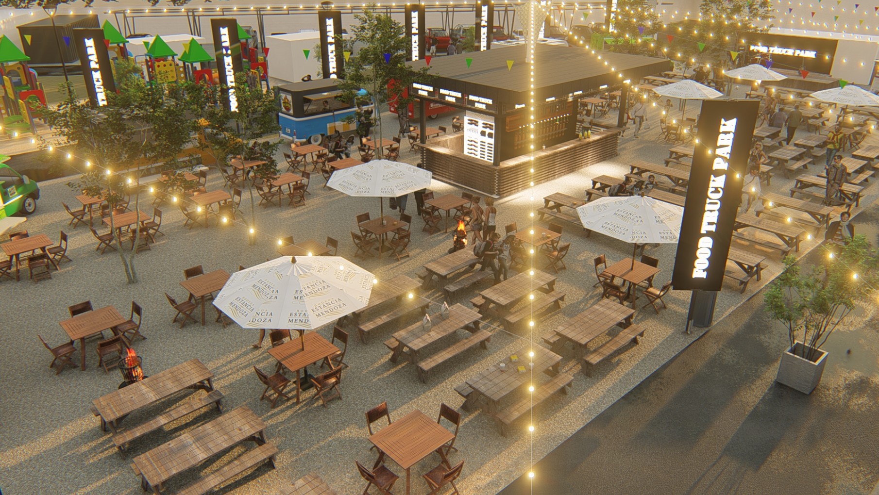 Mendoza cuenta con su primer shopping gastronómico al aire libre