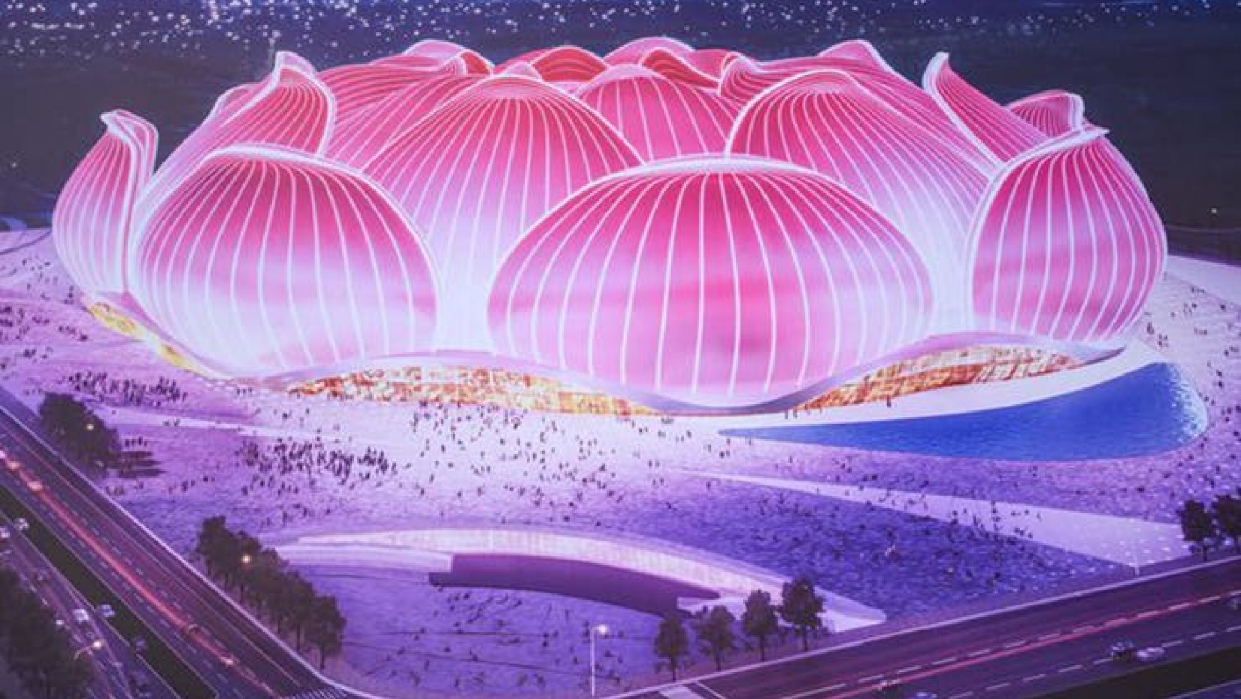 Comenzó en China la construcción del estadio de fútbol más grande del mundo