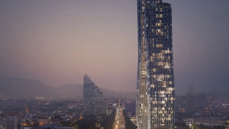 Torre Bond, un edificio residencial y hotel de 50 pisos que parece engañar a la vista