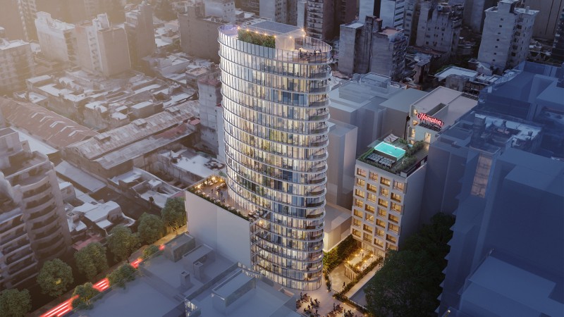 Así será el proyecto Iconcenter y el nuevo hotel Hampton by Hilton Rosario