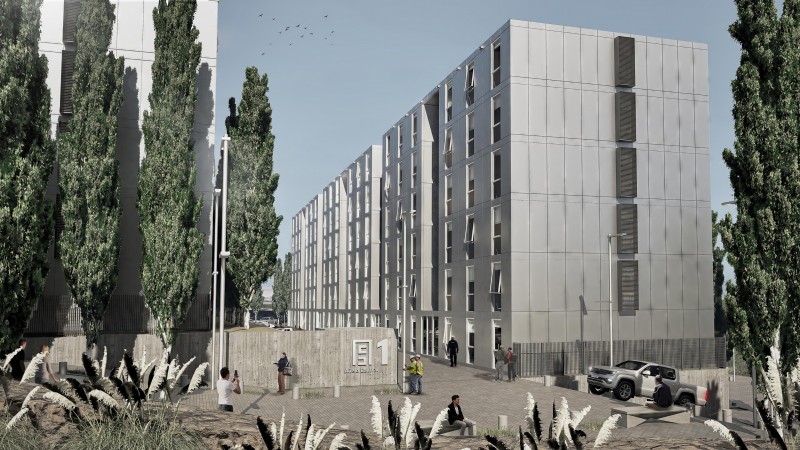 ¿Cómo es el primer edificio modular más alto de Argentina?