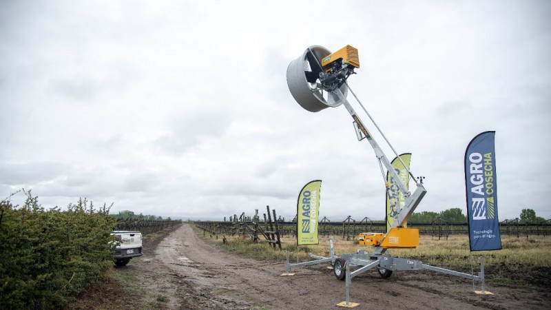 Tecnología que vence al frío: las máquinas antiheladas que salvan a los cultivos