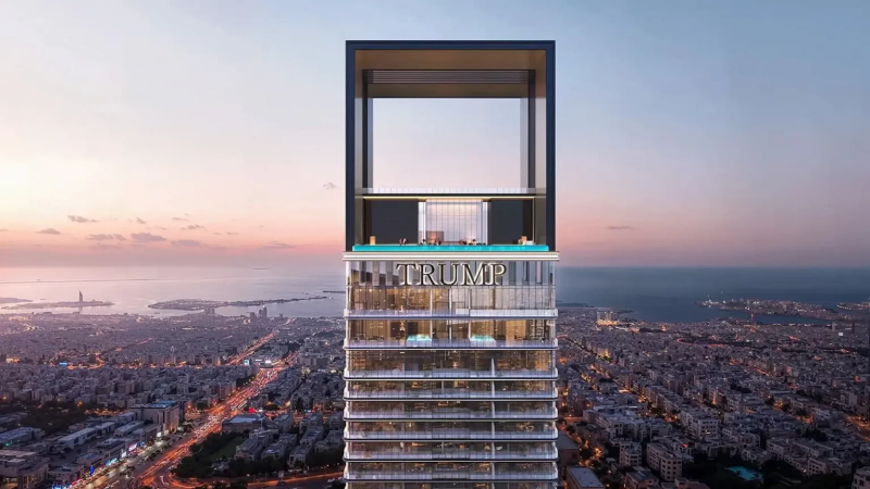 Tendrá la pileta más alta del mundo: así será el hotel Trump Dubai