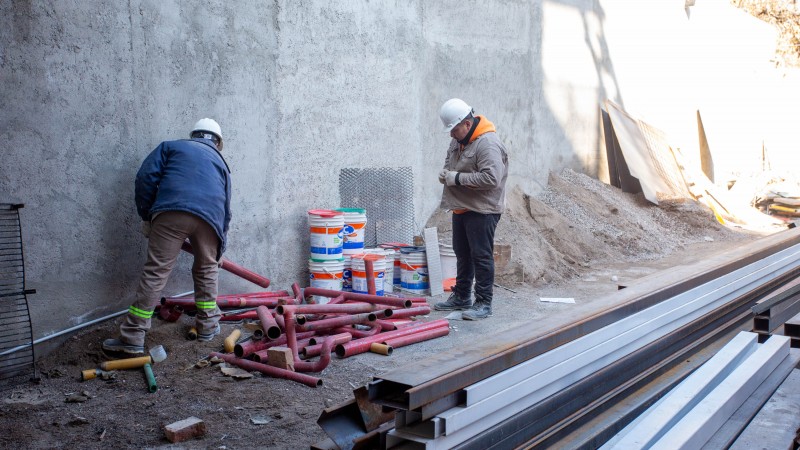 Avanza la construcción de una clínica de salud en Ciudad de Mendoza