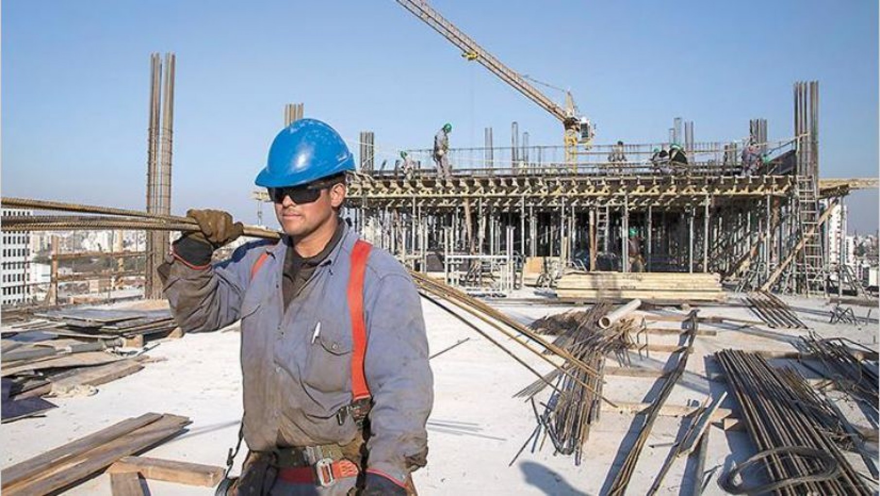 El empleo en la construcción cayó a un mínimo histórico en febrero