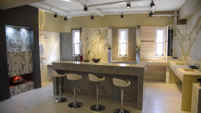 Nuevo showroom de marmolería Rumbo Hnos. en Guaymallén