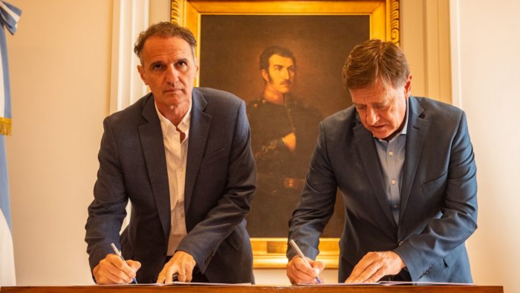 Suarez selló con Katopodis el convenio para la reconstrucción del Circuito Papagayos