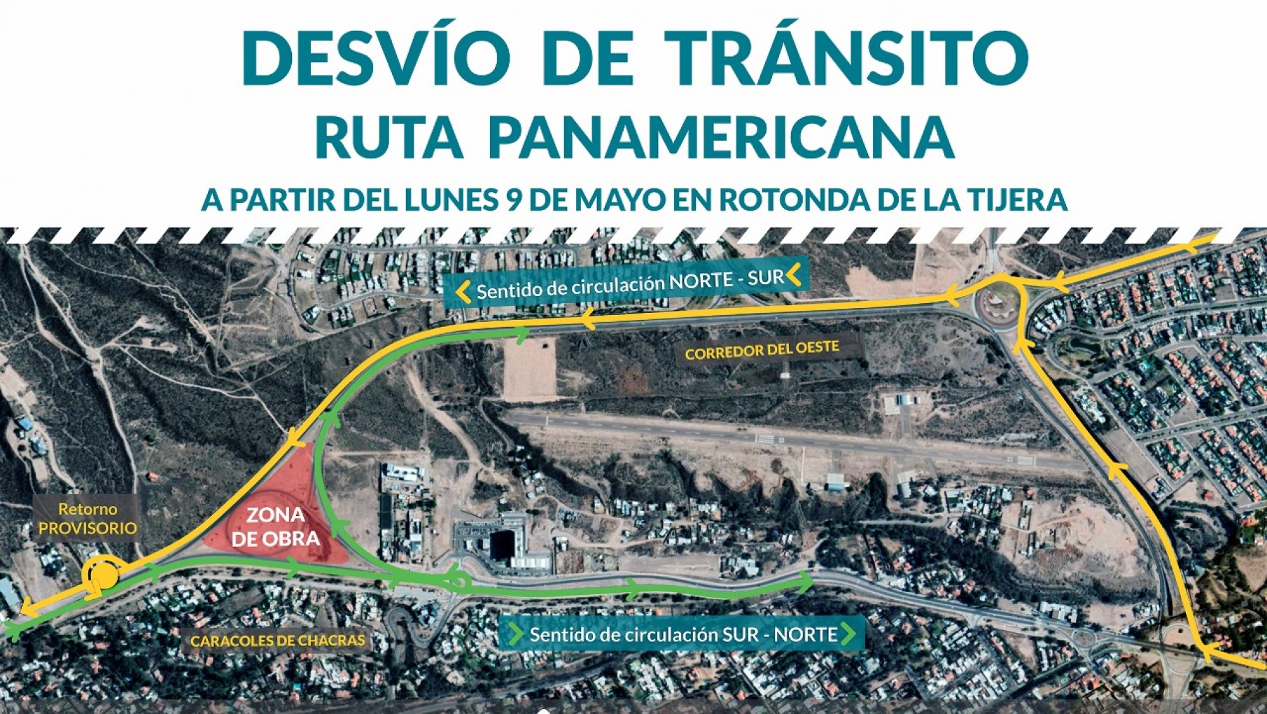 Atención: Desvío en la Panamericana a partir de hoy