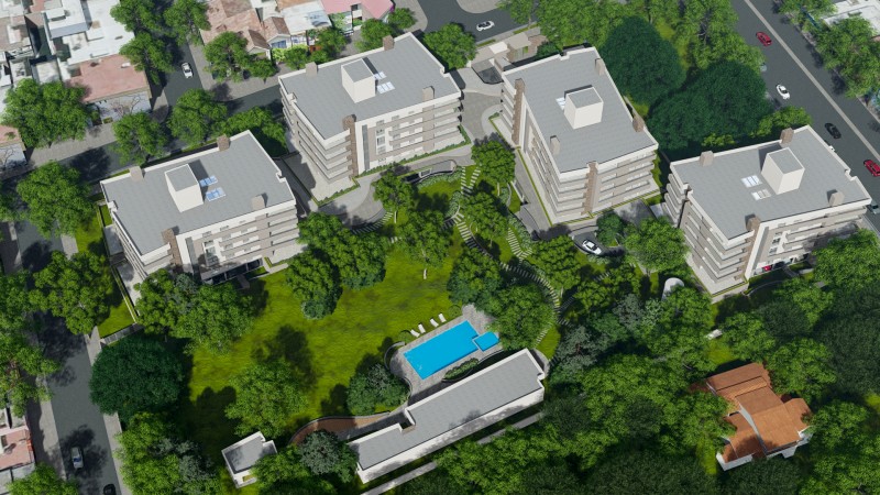 Solanas Park y departamentos que parecen casas