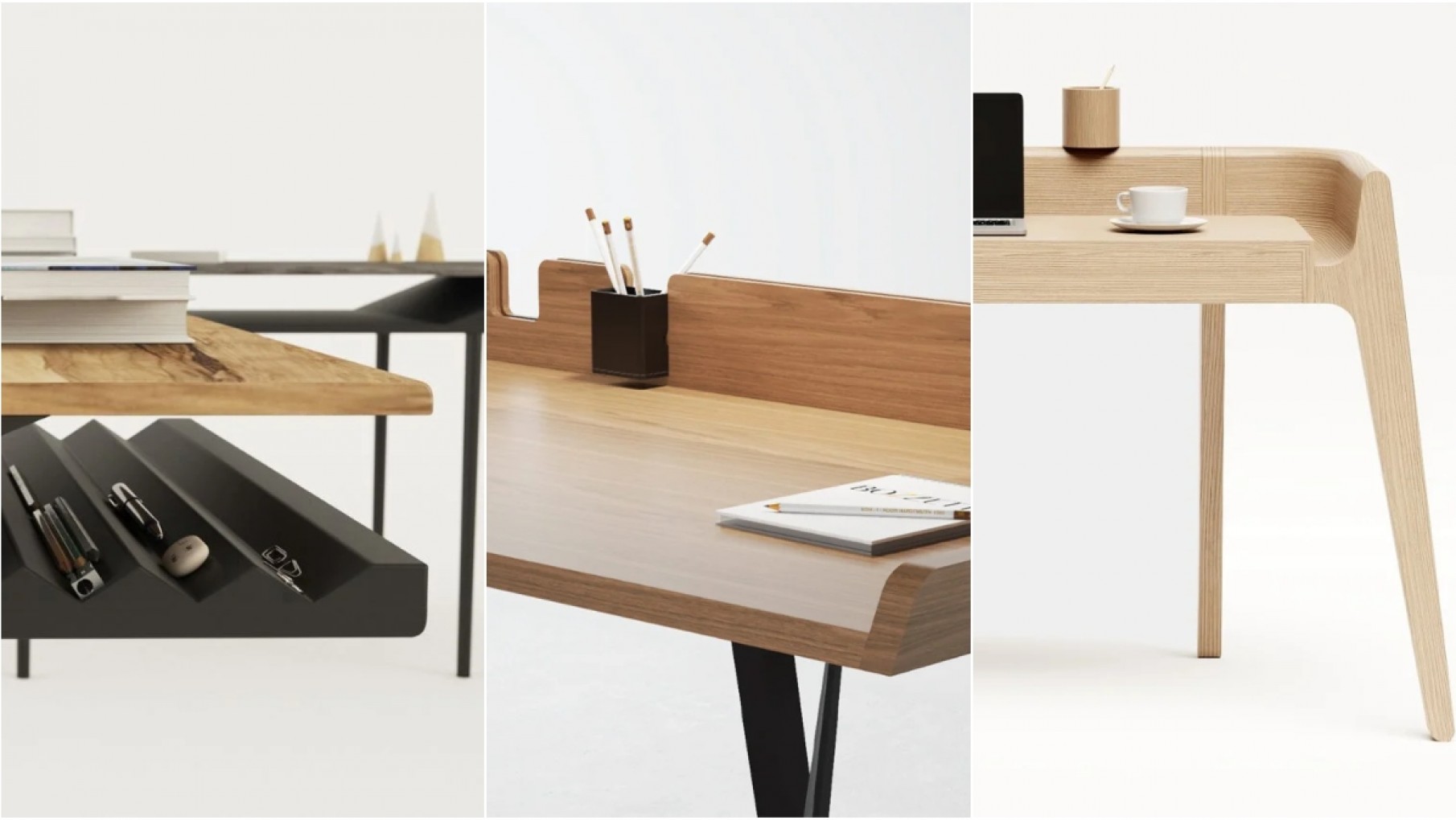 Tres escritorios perfectos para trabajar desde tu casa