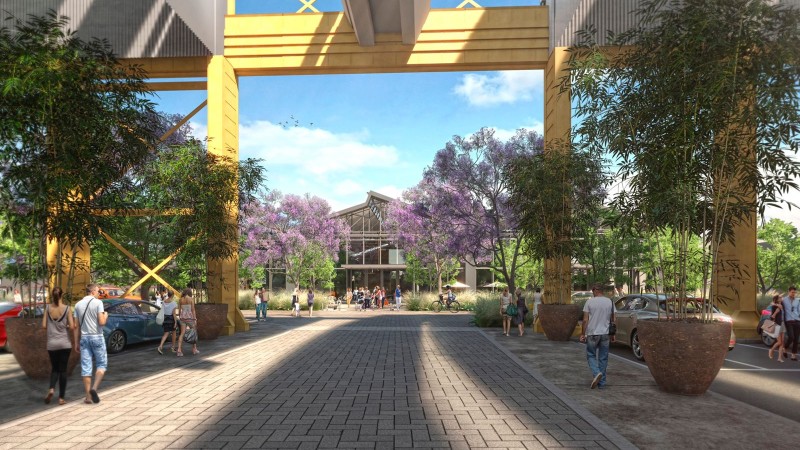 Avanza la construcción de un espacio con 30 propuestas en los rubros mercado, restaurantes y coworking