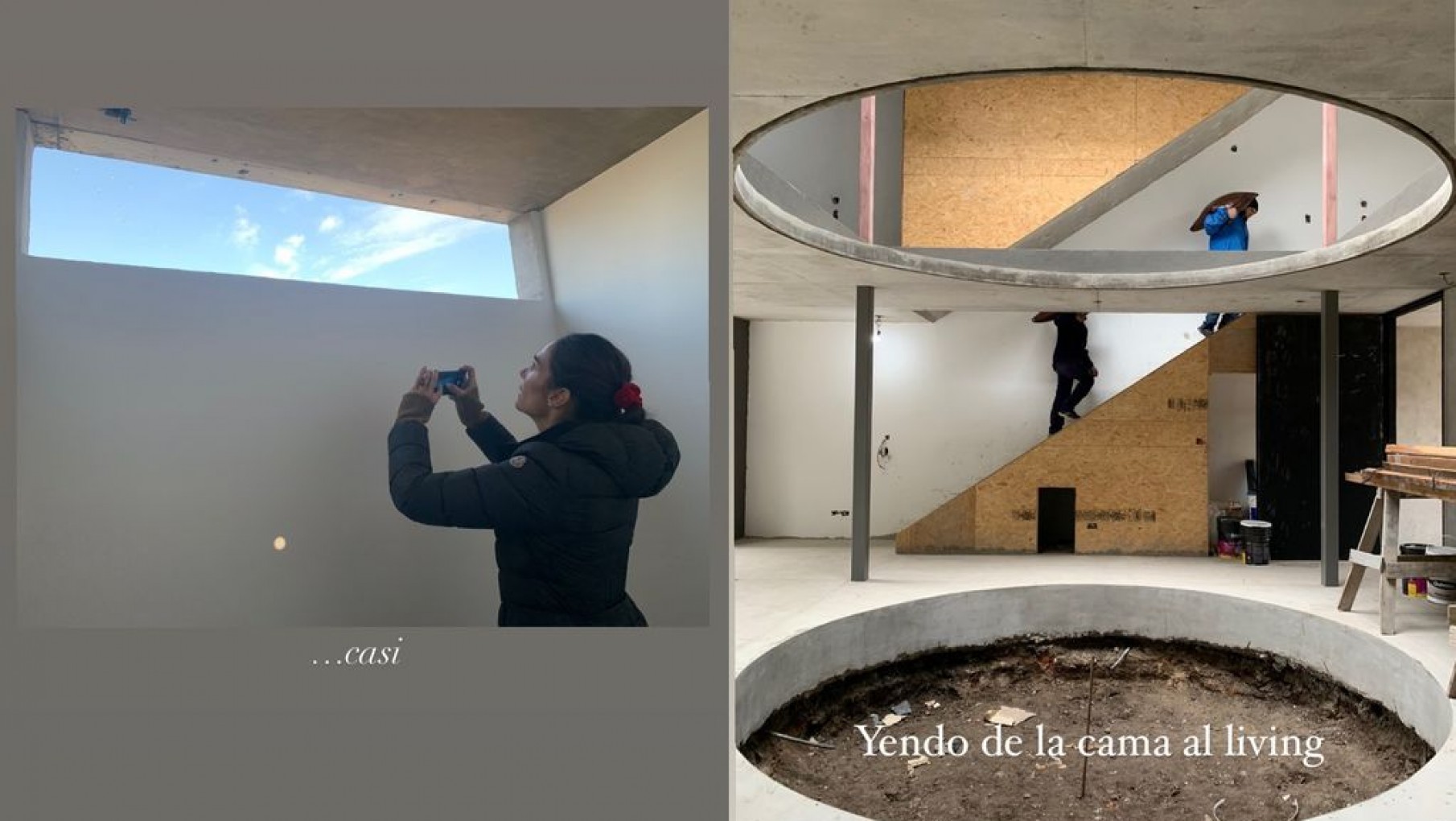 Avanza la construcción de una casa circular de una actriz argentina