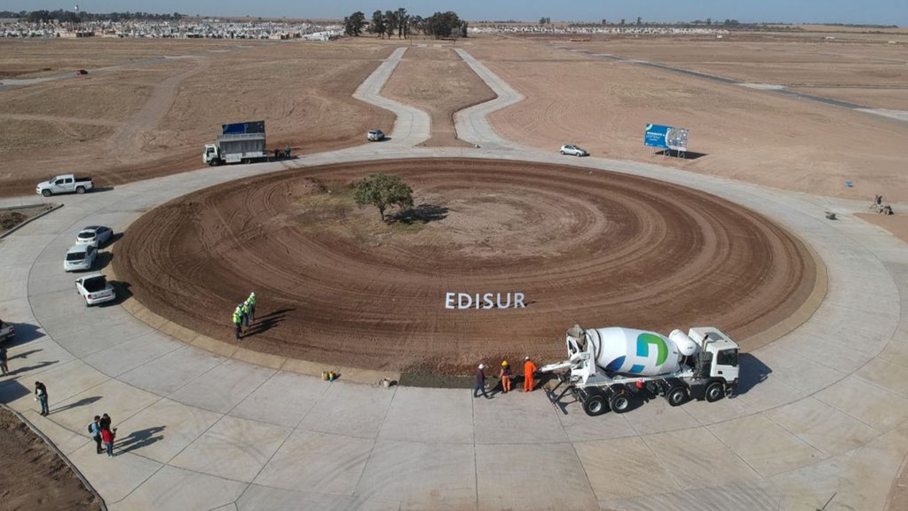 Una desarrolladora pavimenta tres barrios con hormigón sustentable