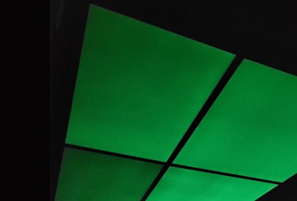 Desarrollan una placa de yeso con "luz propia"
