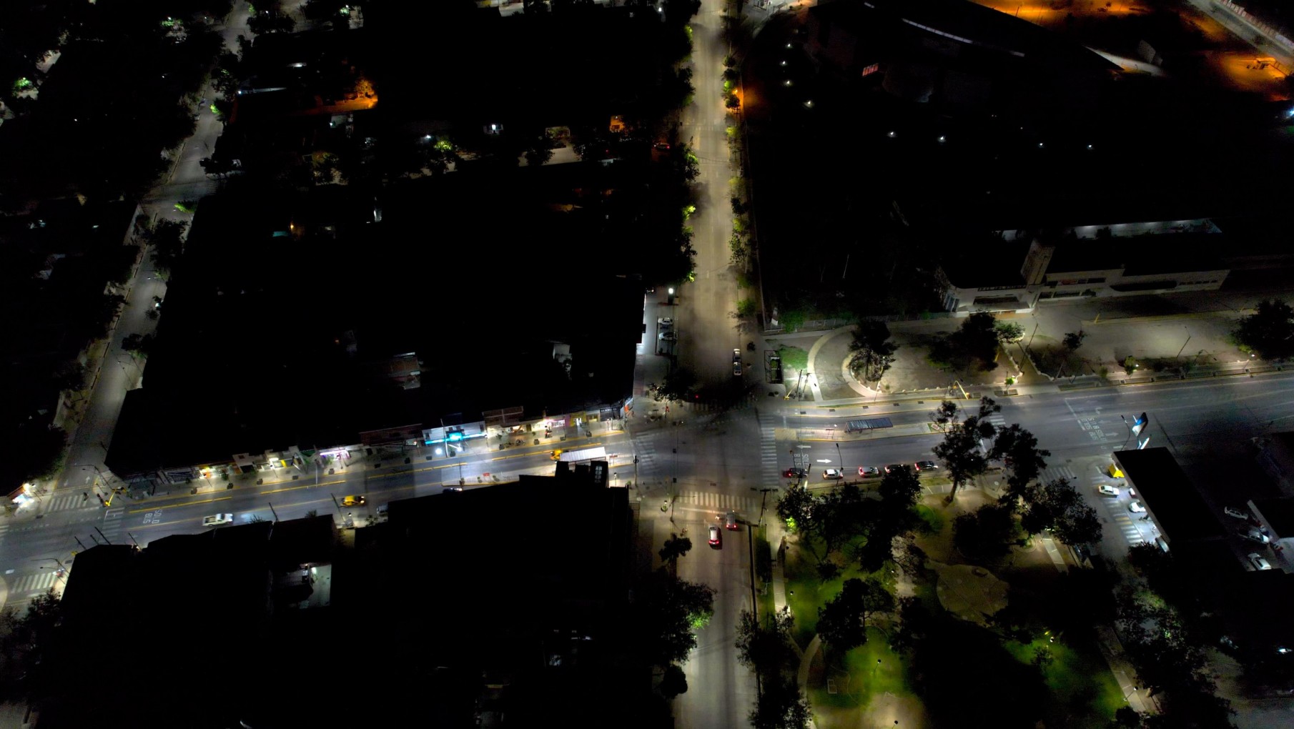 Parte de un importante distrito de Guaymallén iluminado con tecnología LED