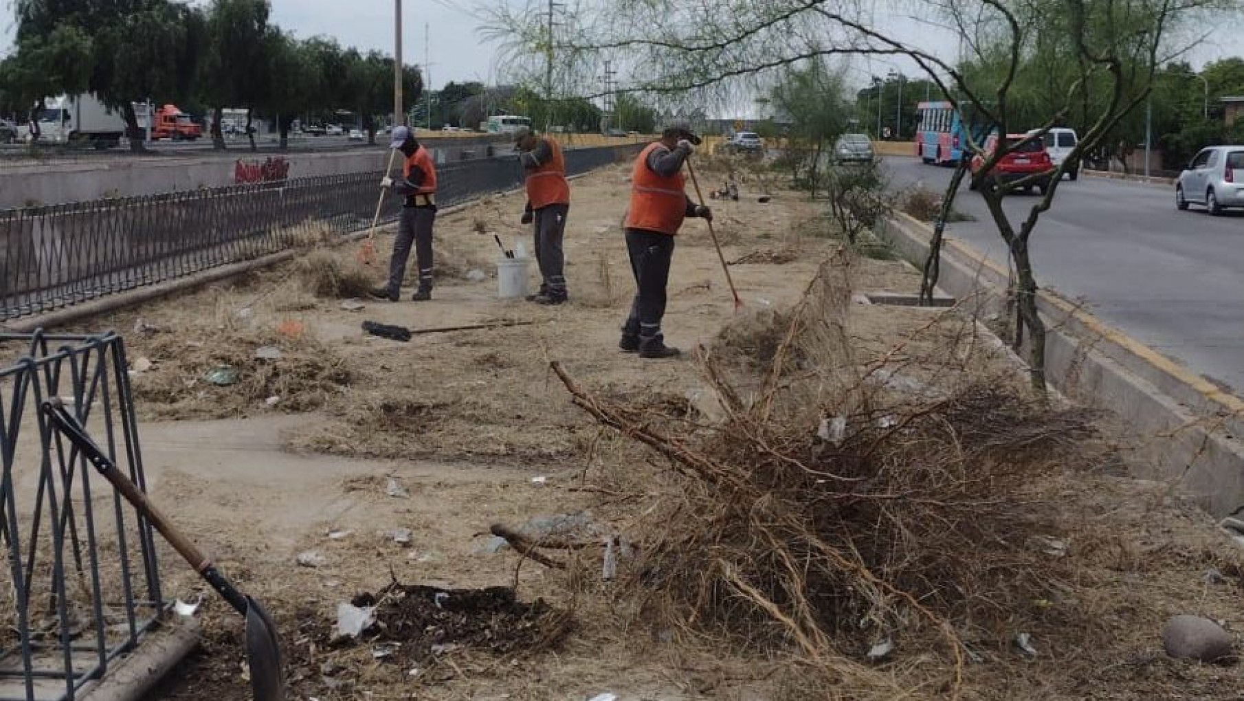 De punta a punta: comienzan las tareas de limpieza en la Costanera