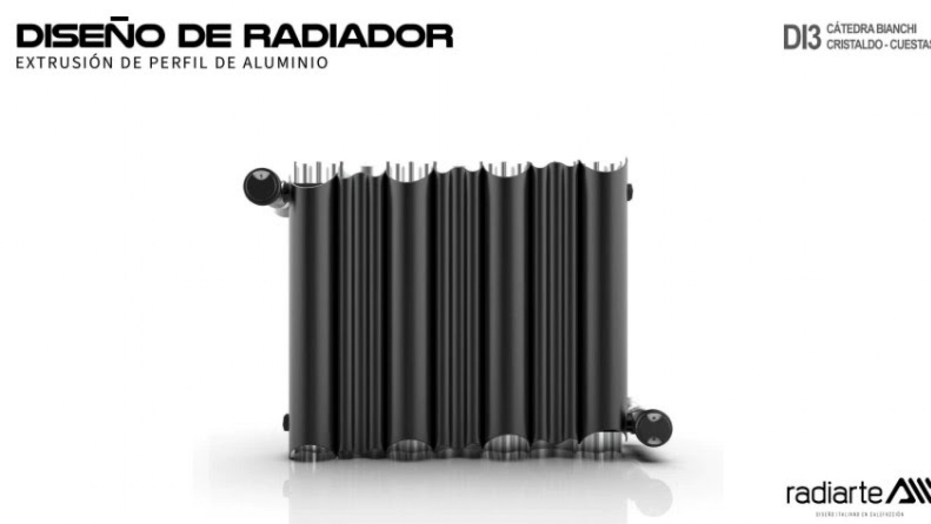 Innovador diseño de un radiador con extrusión de perfil de aluminio