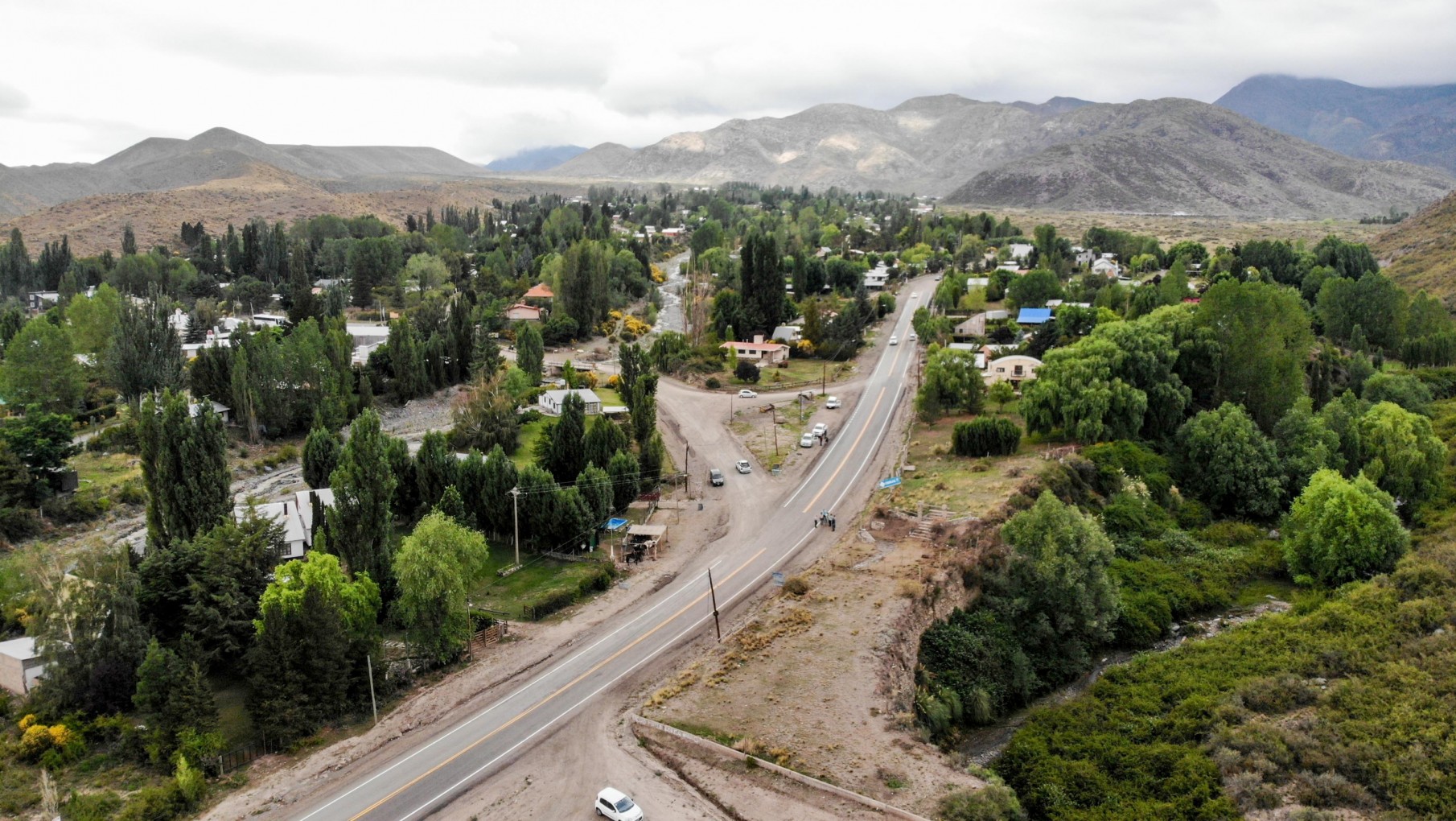 Así está quedando la obra de asfaltado de una las villas turísticas más lindas de la montaña