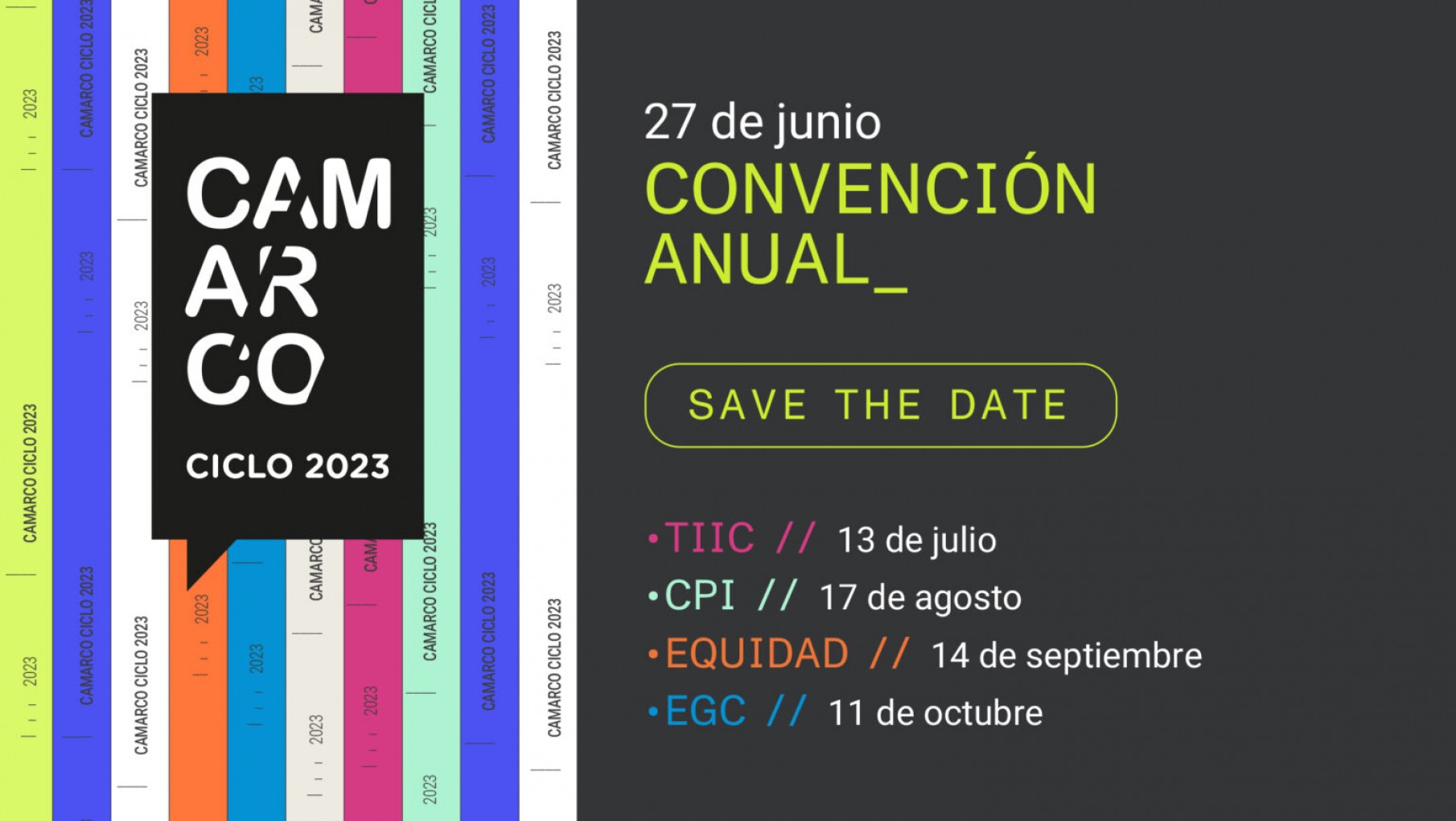 Llega el Ciclo CAMARCO 2023 Construyendo Redes