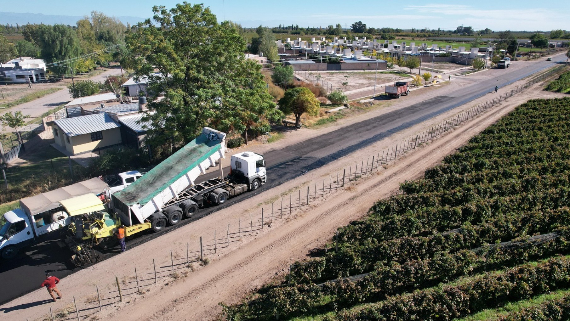 Así avanza una importante obra vial en el este de Mendoza