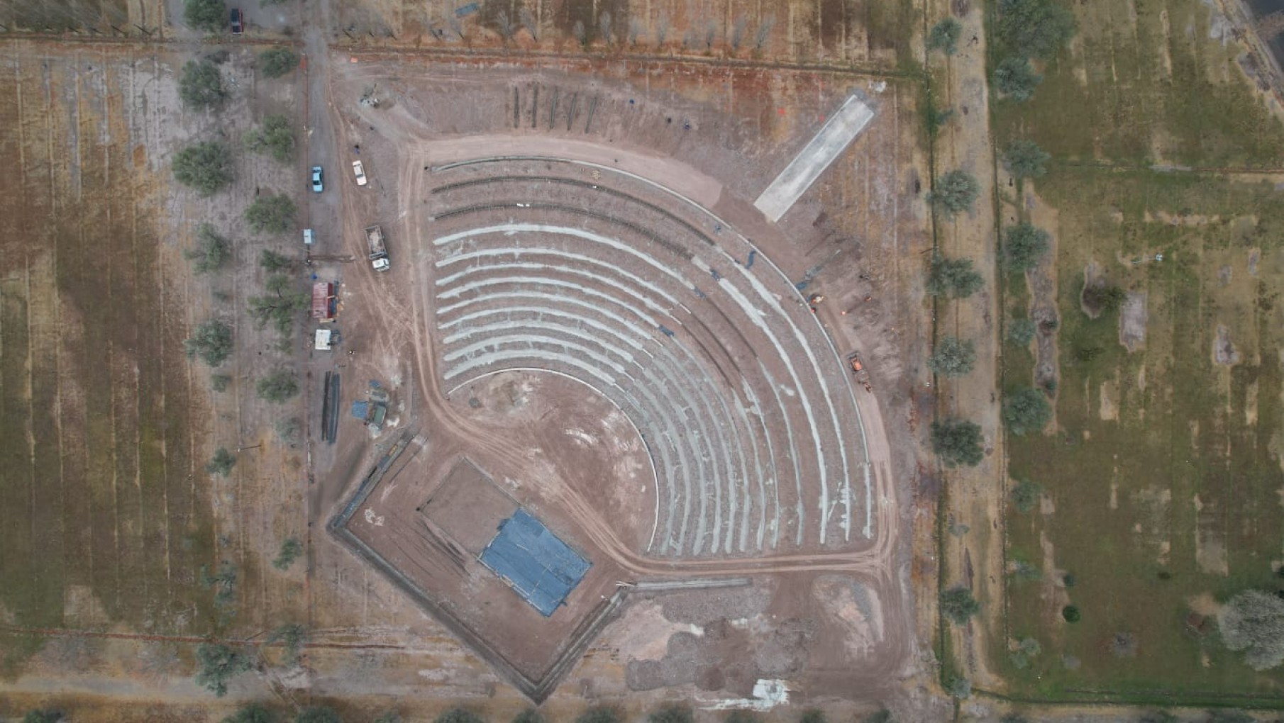 Así avanza la construcción del nuevo teatro griego que tendrá Mendoza
