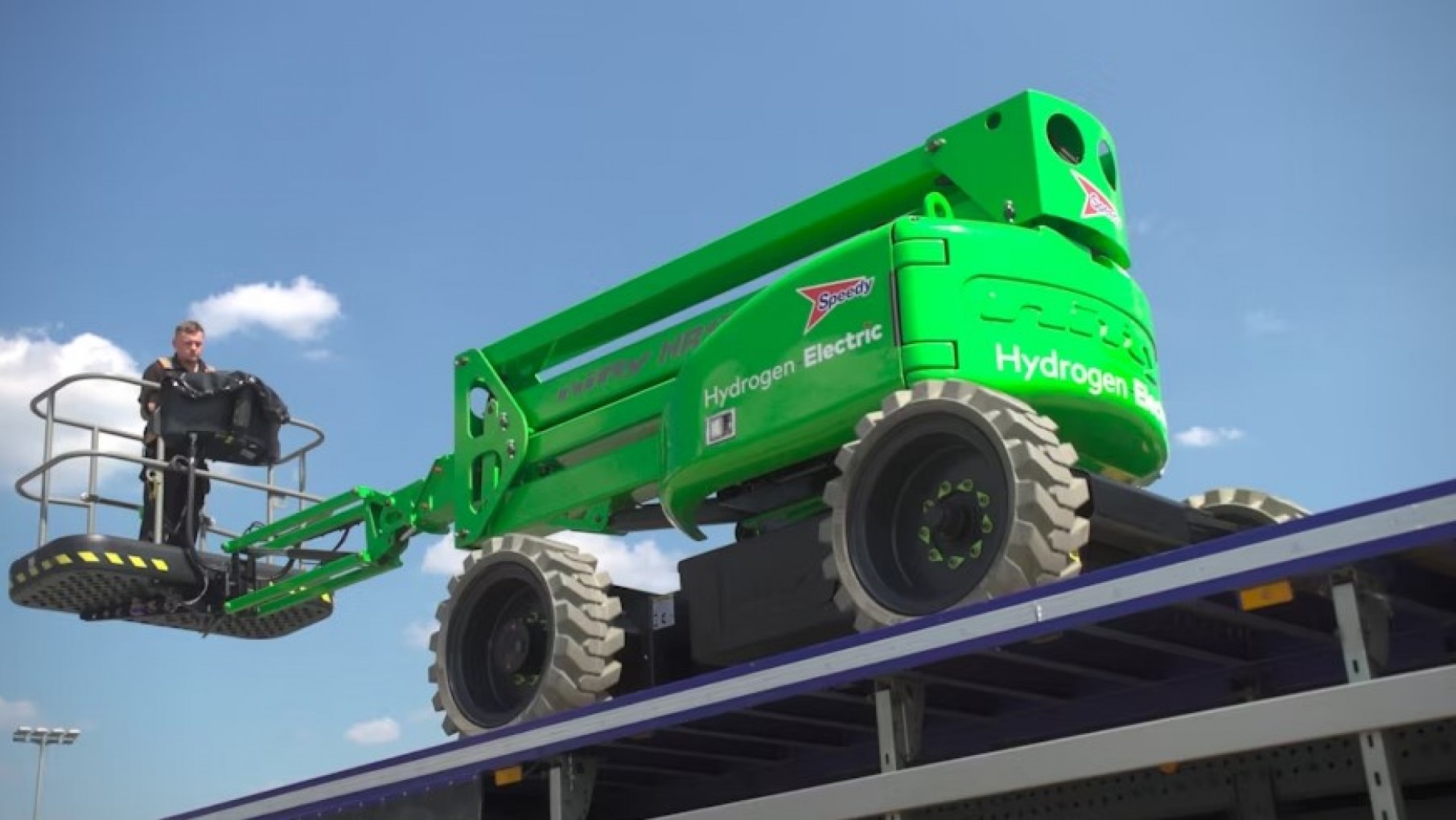 Conocé esta revolucionaria máquina para la construcción impulsada por hidrógeno y electricidad