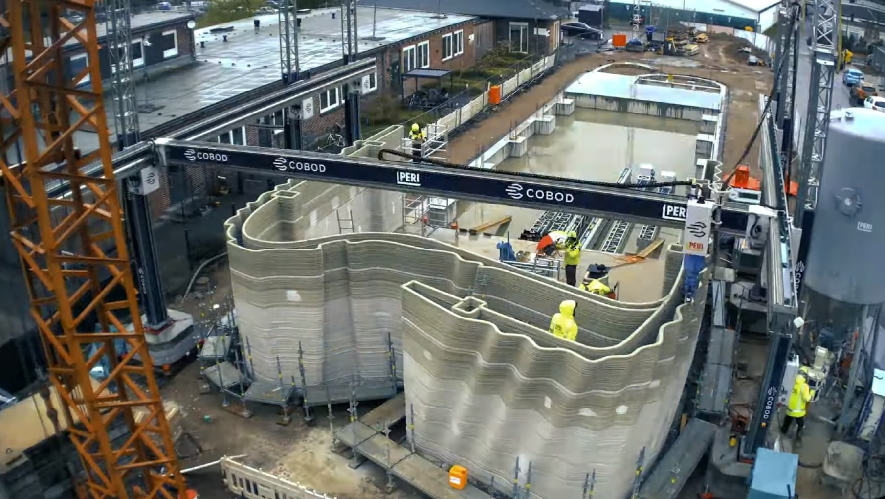 Así se construyó el edificio de hormigón impreso 3D más grande de Europa