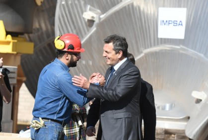 Massa en Mendoza: "Impsa tiene los próximos cuatro años garantizados"