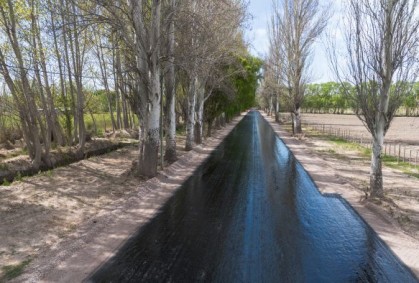 Llega el asfalto a una importante ruta turística del Valle de Uco