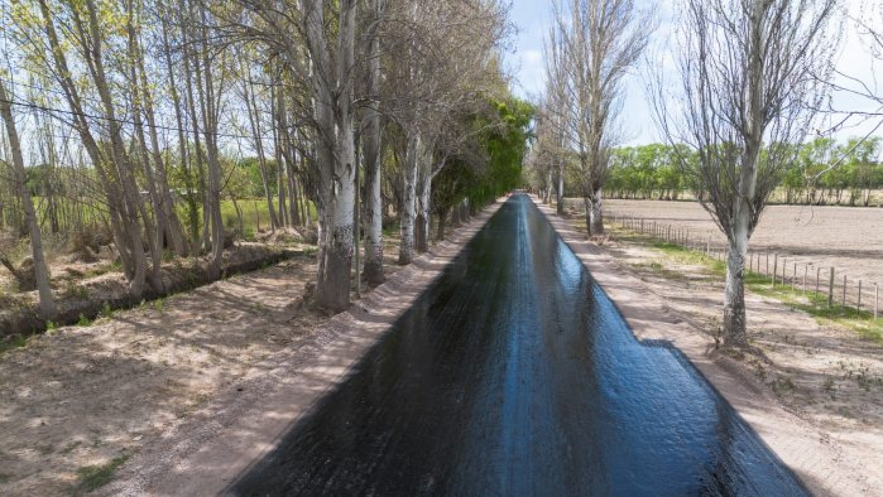 Llega el asfalto a una importante ruta turística del Valle de Uco
