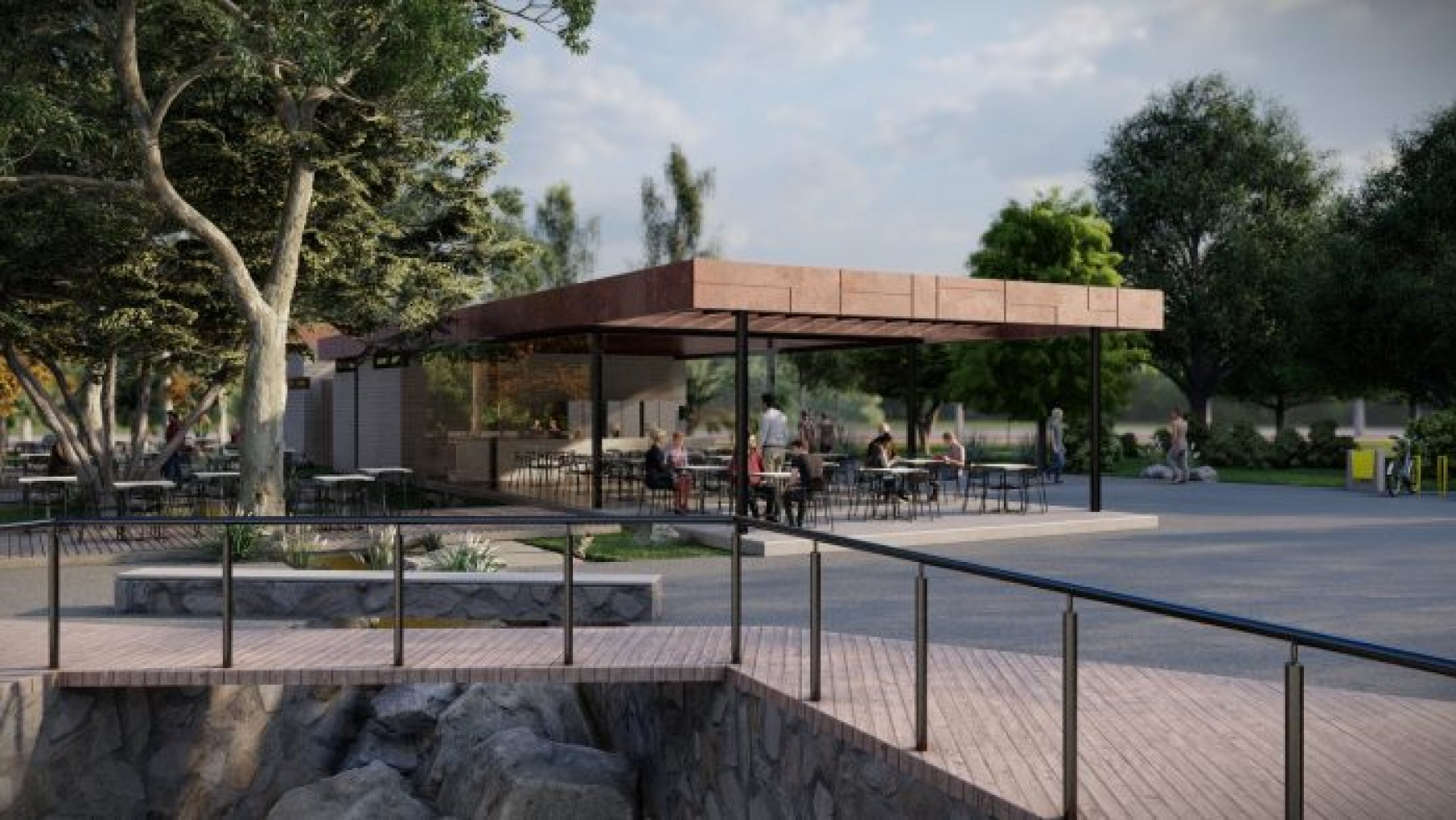 Abrieron los sobres de la licitación de la nueva unidad de servicio del Lago del Parque General San Martín