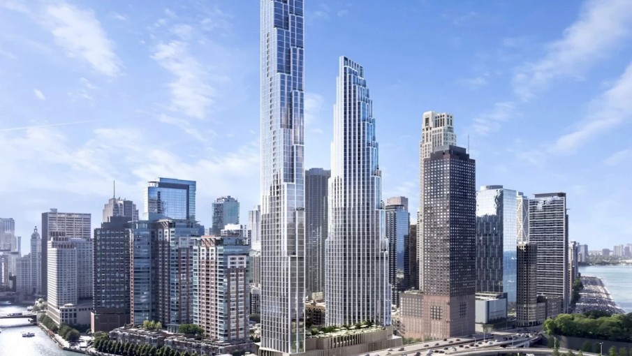 400 Lake Shore: los nuevos edificios dobles en Chicago