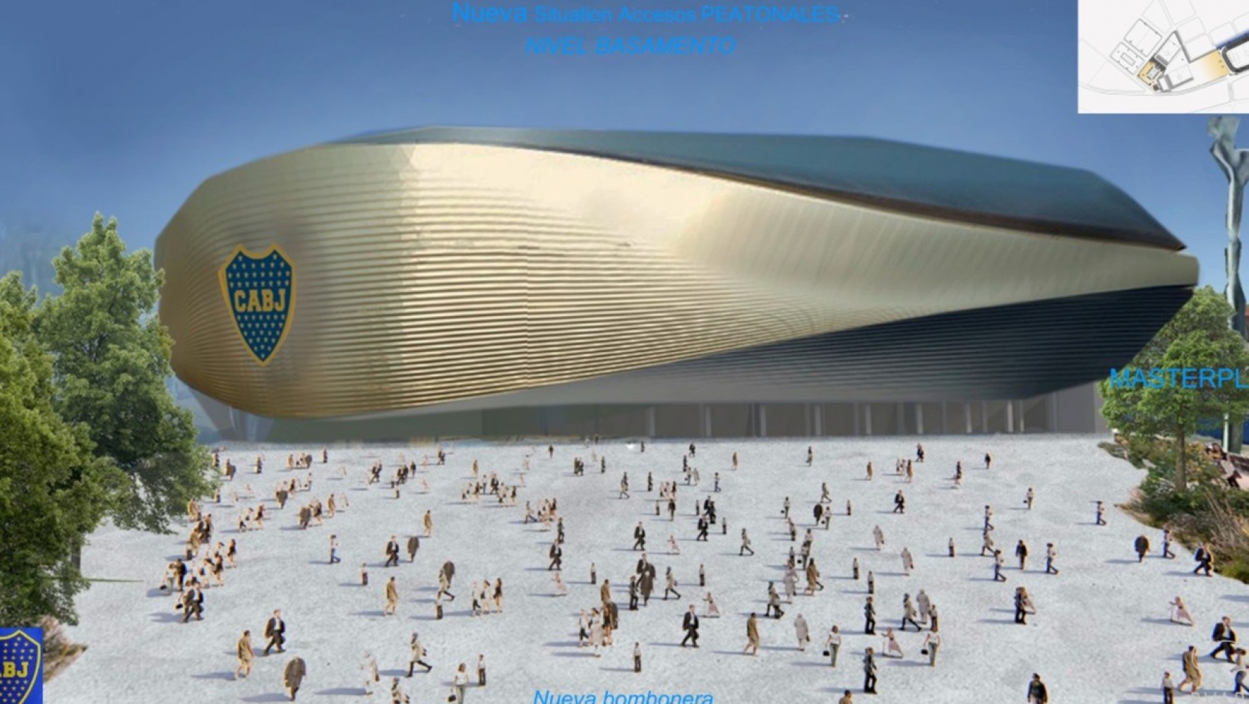 Remodelación de la Bombonera: el proyecto de ampliación para 90 mil espectádores.