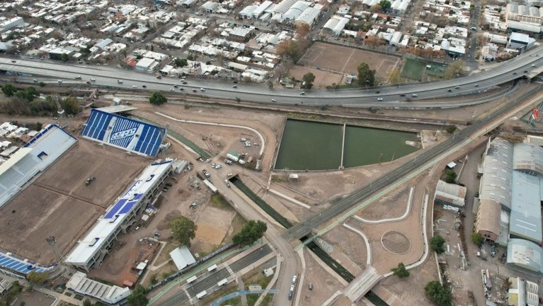 Avanzan las obras en los tres nuevos puentes que mejorará la conexión entre Godoy Cruz y Guaymallén